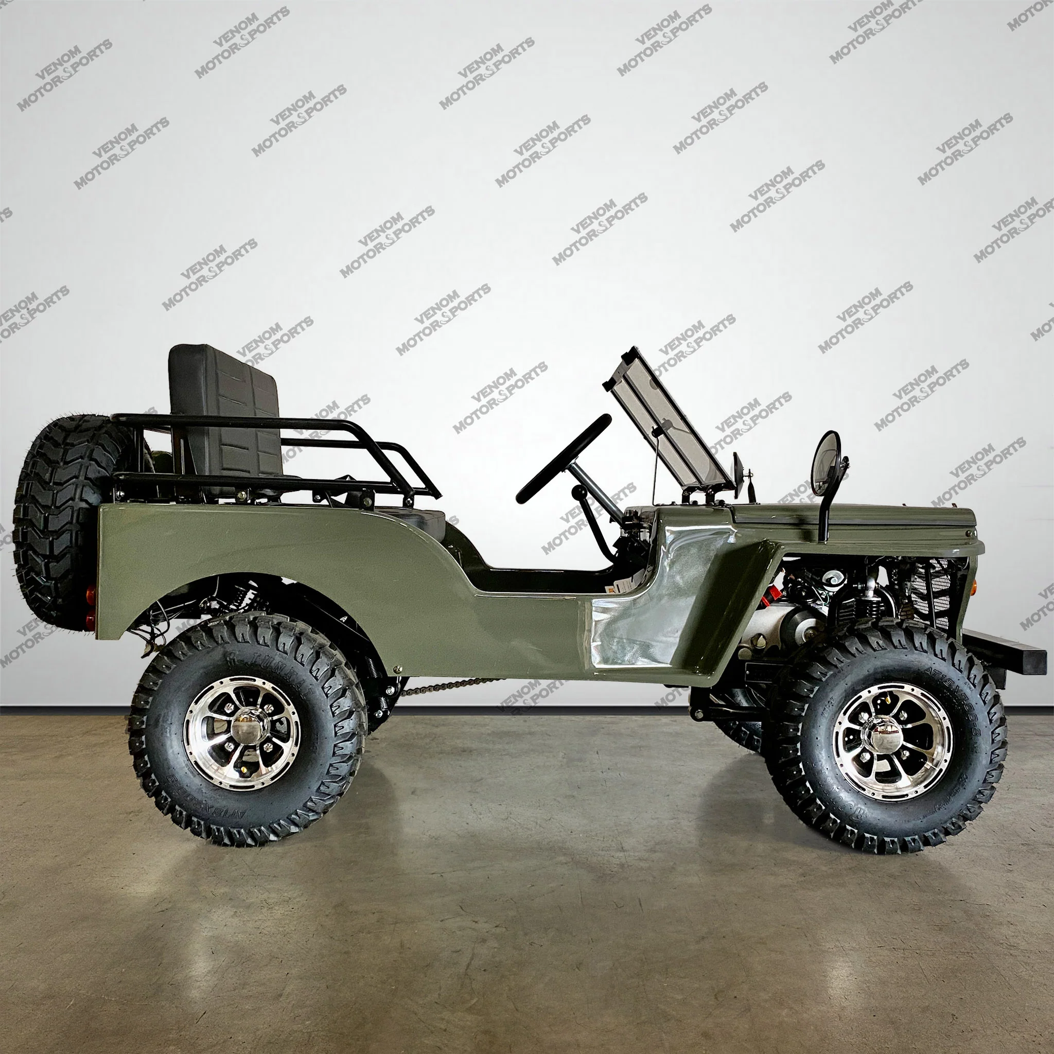 Thunderbird 125cc Mini Jeep | Willys Edition | PAZ125-1 | 3-Speed - Image 7