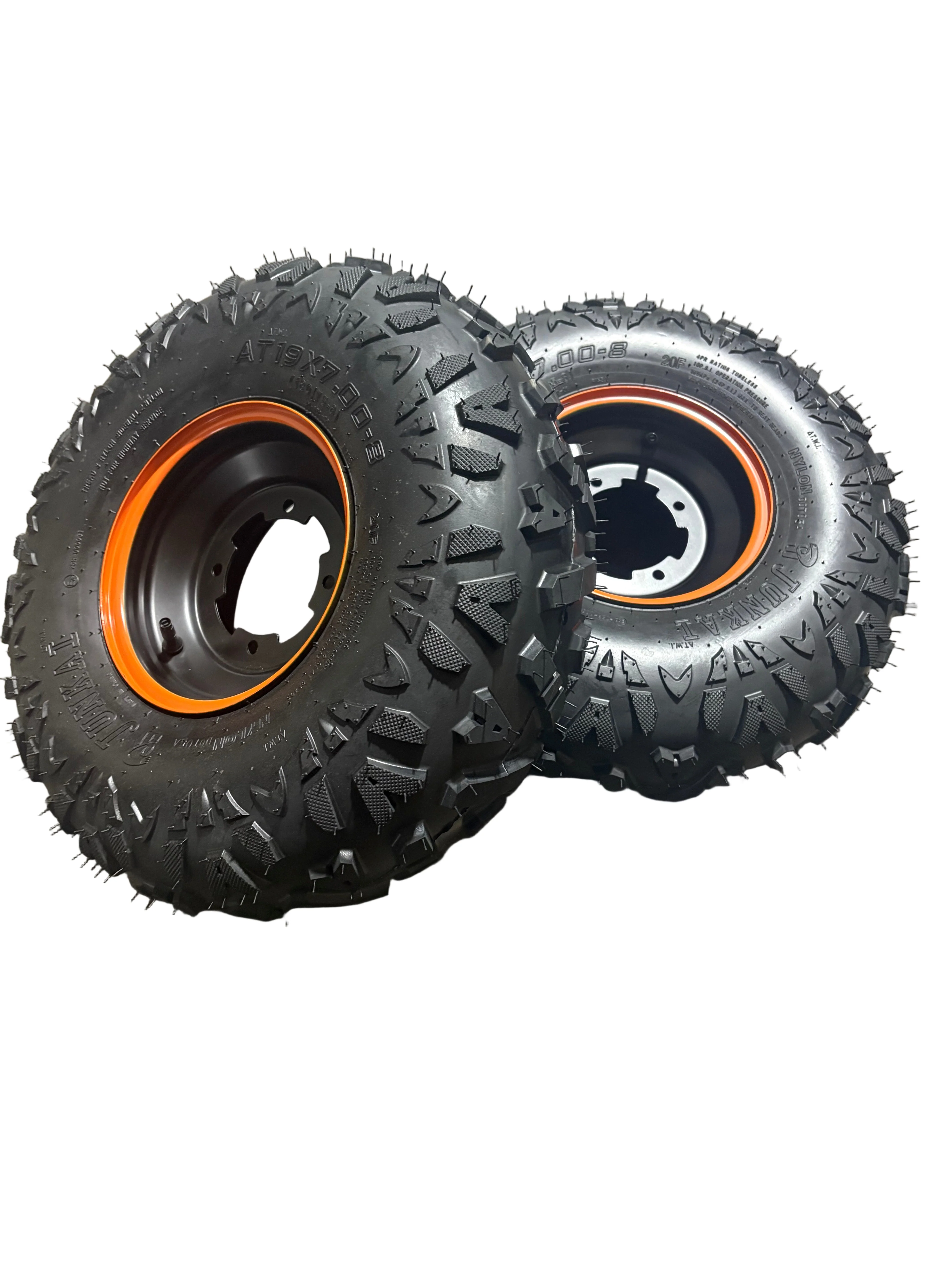 1500w Venom E-Grizzly Electric ATV | Front Off-Road Tires On Rim (SET) (12501A-290100A-HECBAZ)