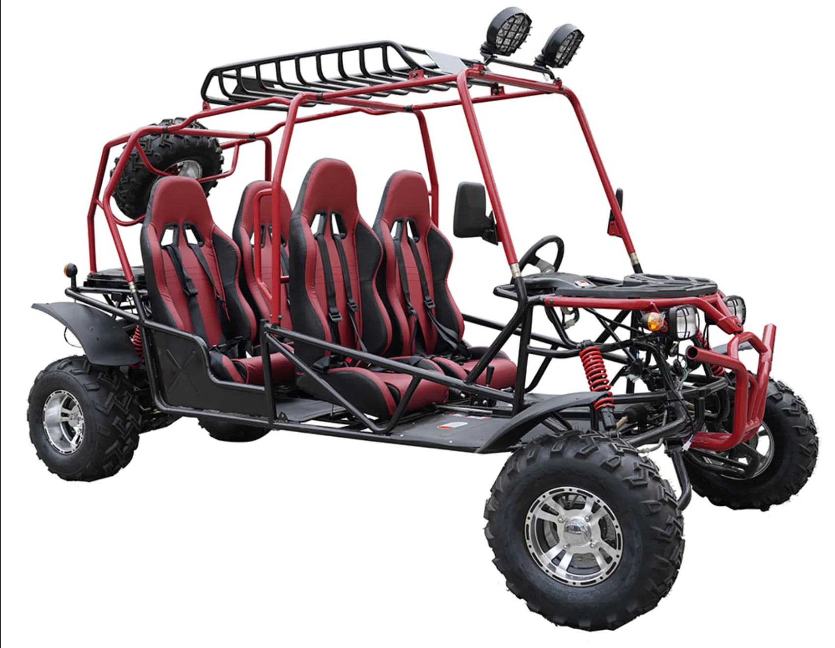 200cc Venom Hummer Go-Kart | 4 Seater | Automatic | Chrome Wheels - Image 11