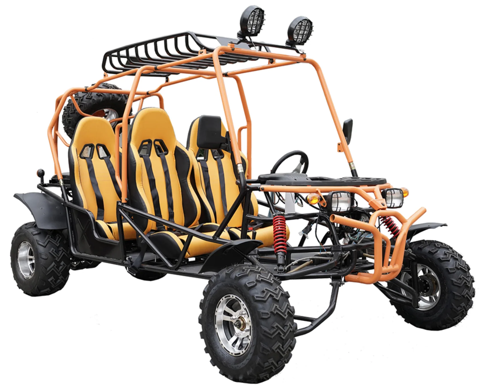 200cc Venom Hummer Go-Kart | 4 Seater | Automatic | Chrome Wheels - Image 12