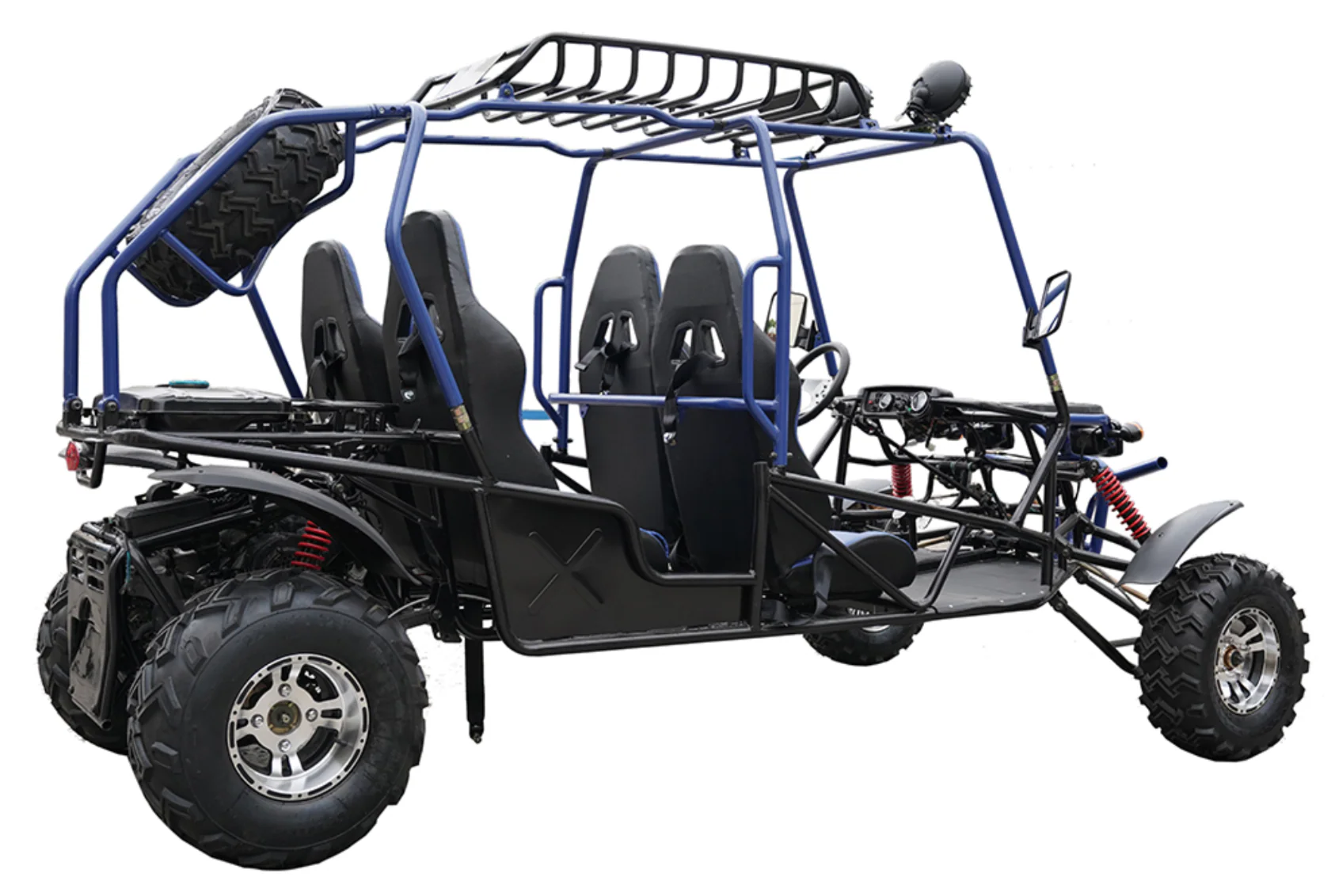 200cc Venom Hummer Go-Kart | 4 Seater | Automatic | Chrome Wheels - Image 13