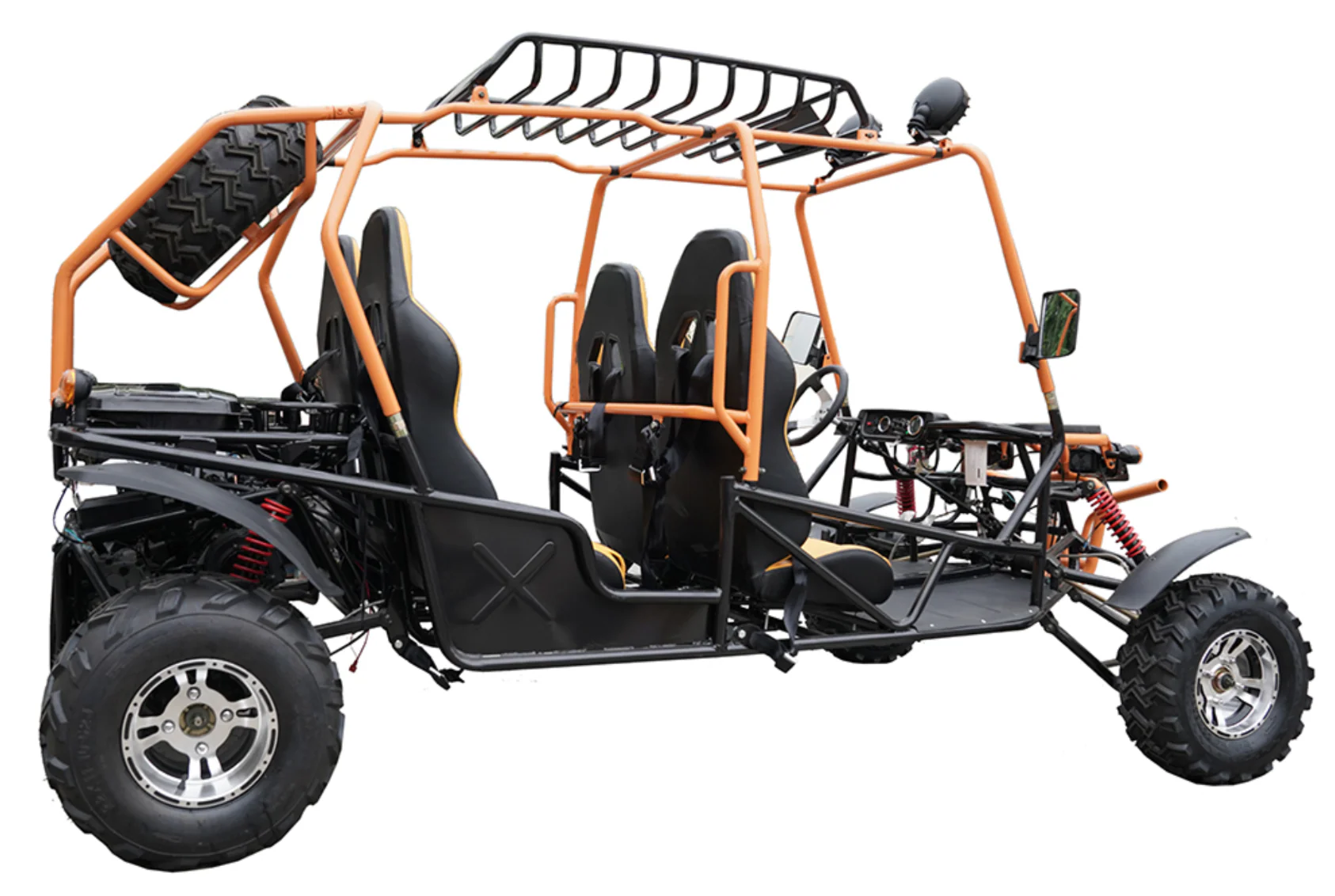 200cc Venom Hummer Go-Kart | 4 Seater | Automatic | Chrome Wheels - Image 14