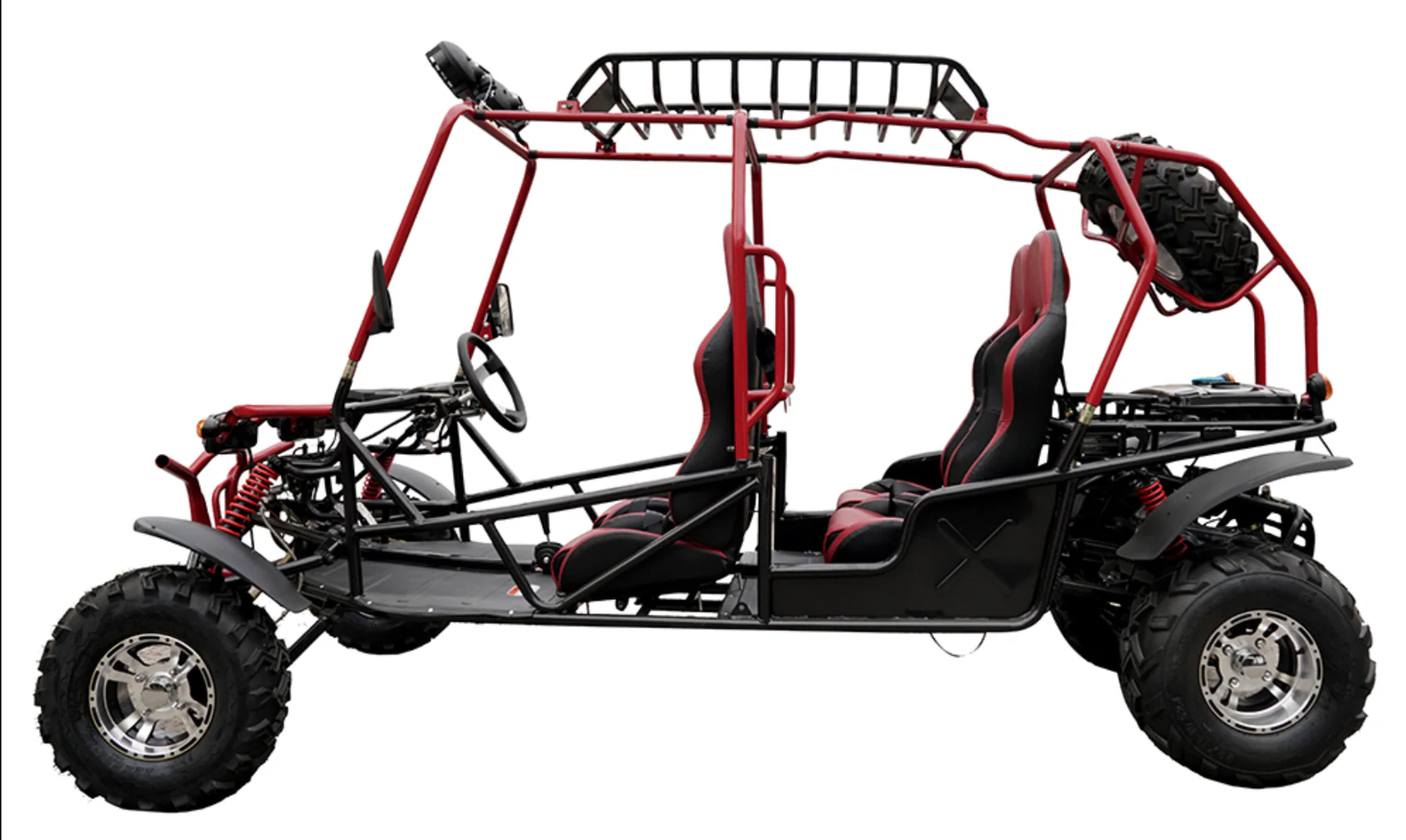 200cc Venom Hummer Go-Kart | 4 Seater | Automatic | Chrome Wheels - Image 15