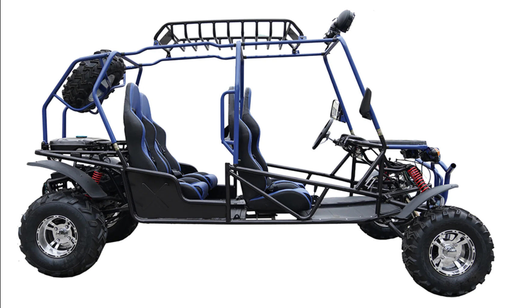 200cc Venom Hummer Go-Kart | 4 Seater | Automatic | Chrome Wheels - Image 16