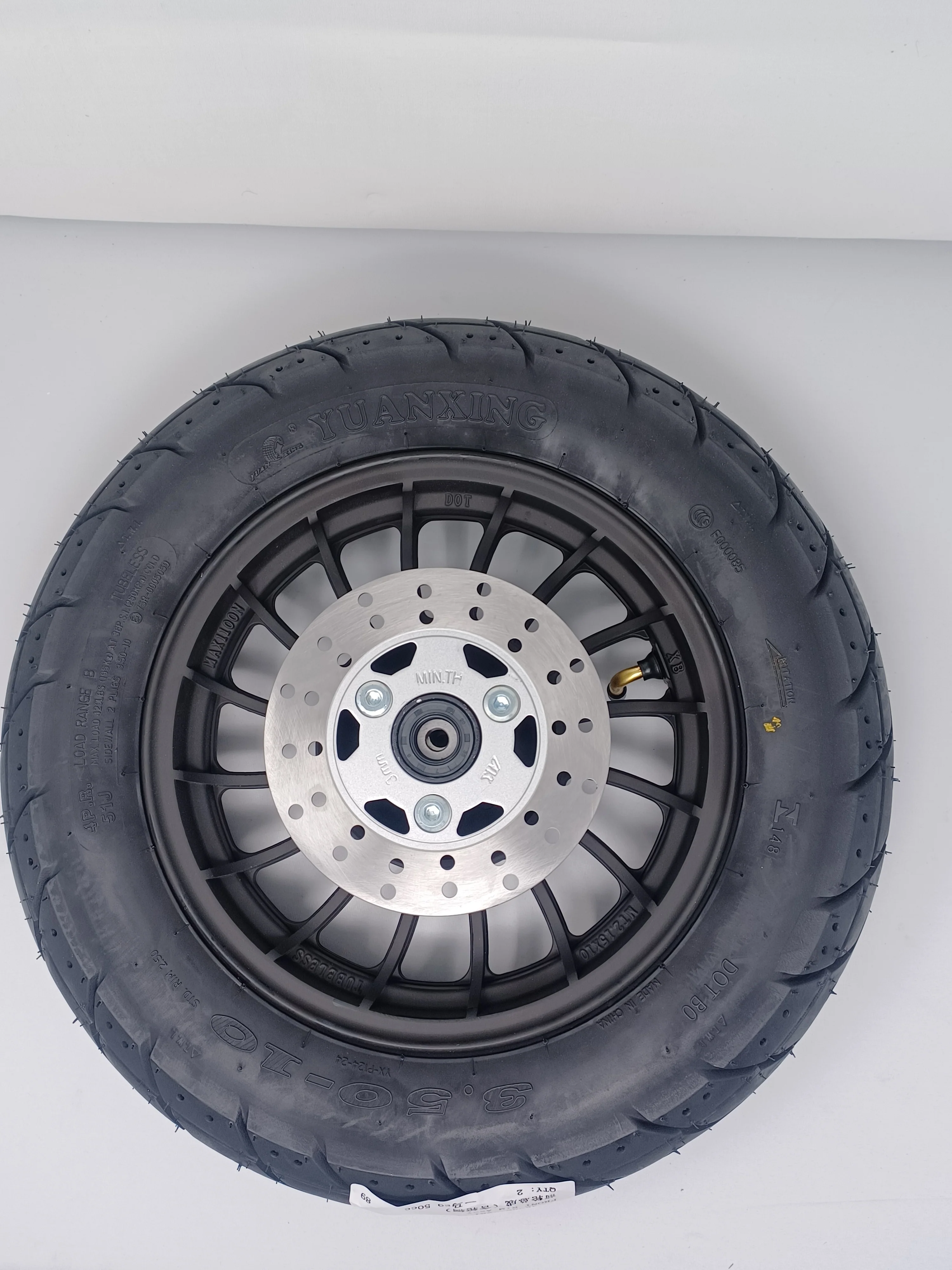 50cc Roma Scooter Front Tire ON RIM 45350-S9E1-0000 - Image 5
