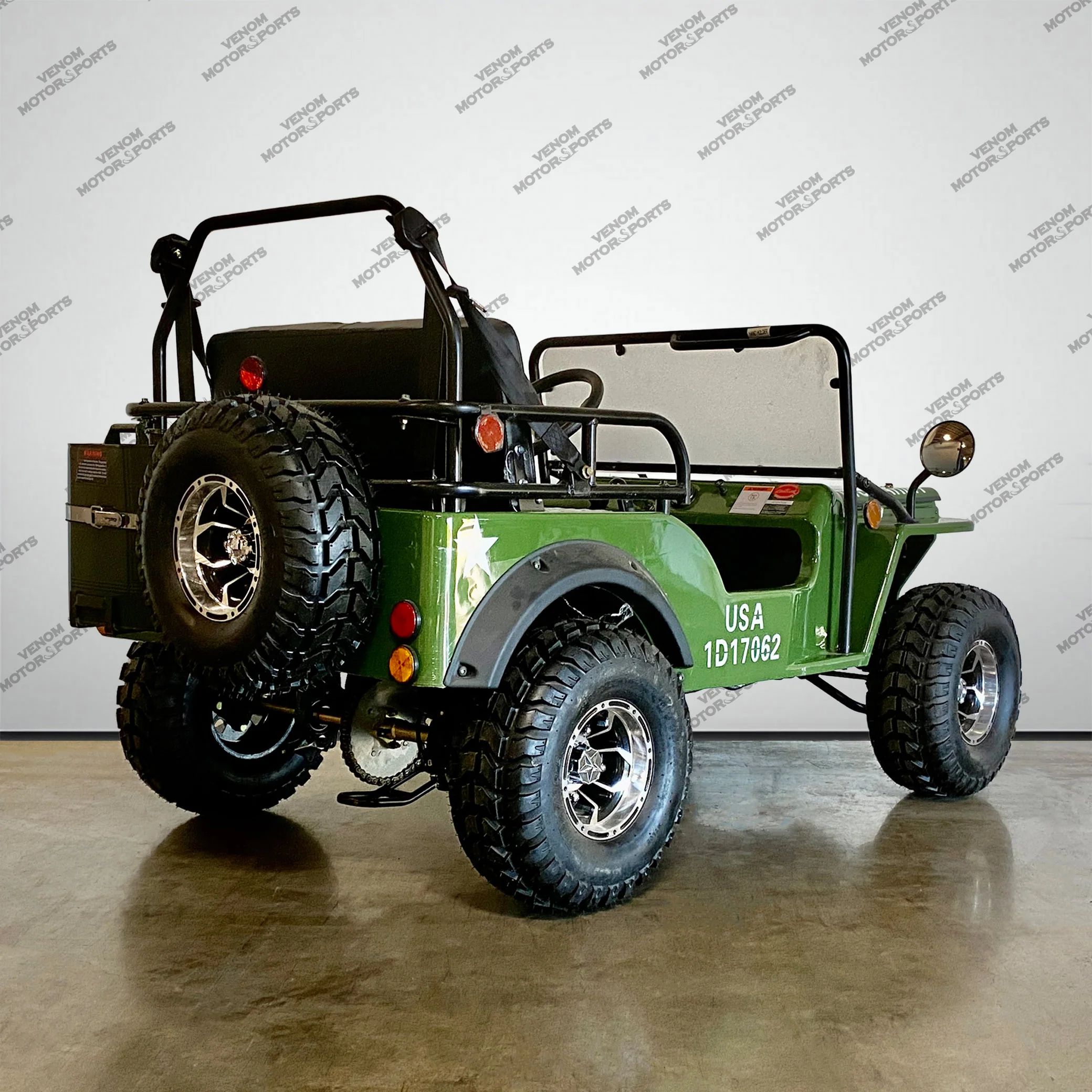 Venom 125cc Mini Jeep | Willys Edition | 3-Speed | Off Road - Image 10