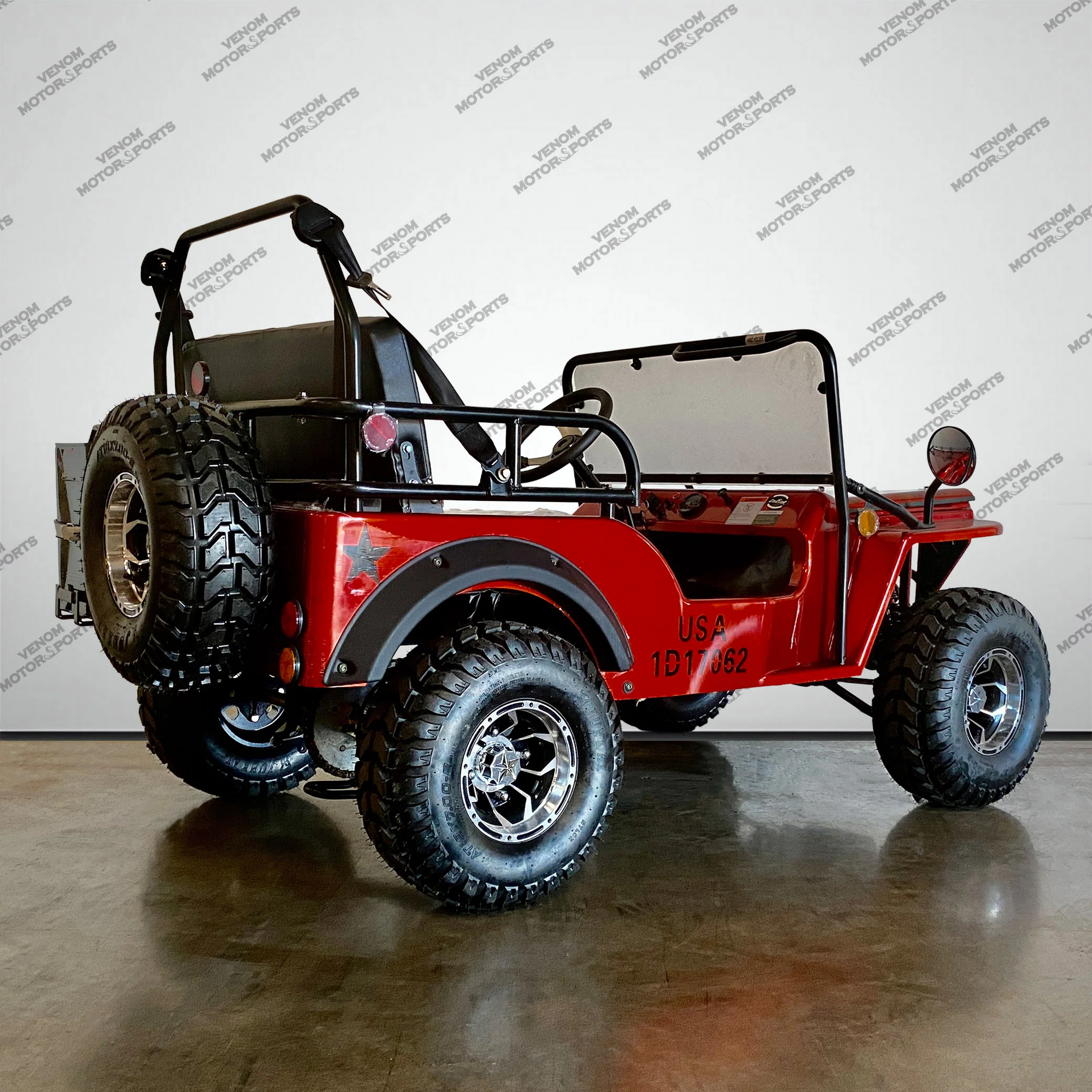 Venom 125cc Mini Jeep | Willys Edition | 3-Speed | Off Road - Image 16