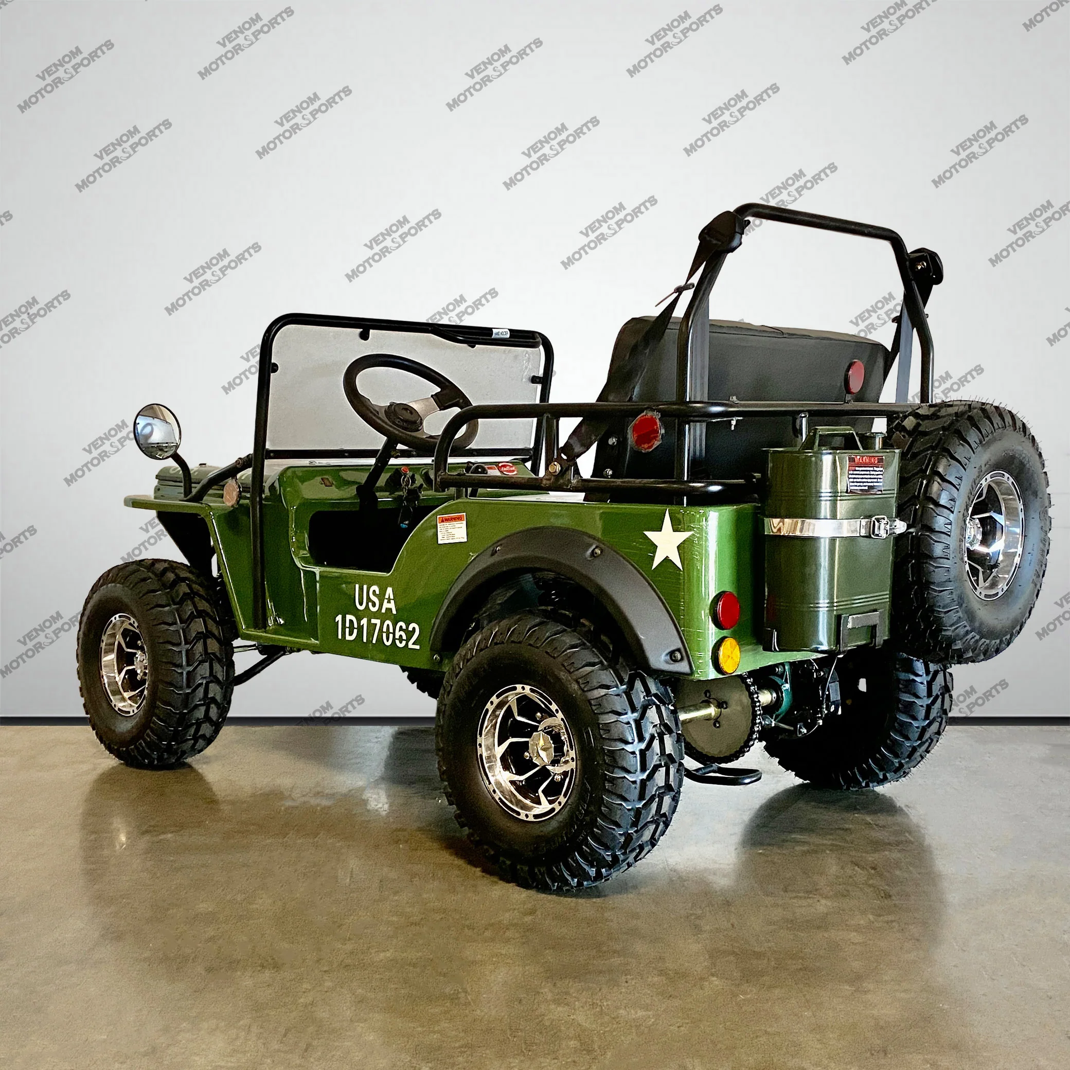 Venom 125cc Mini Jeep | Willys Edition | 3-Speed | Off Road - Image 18
