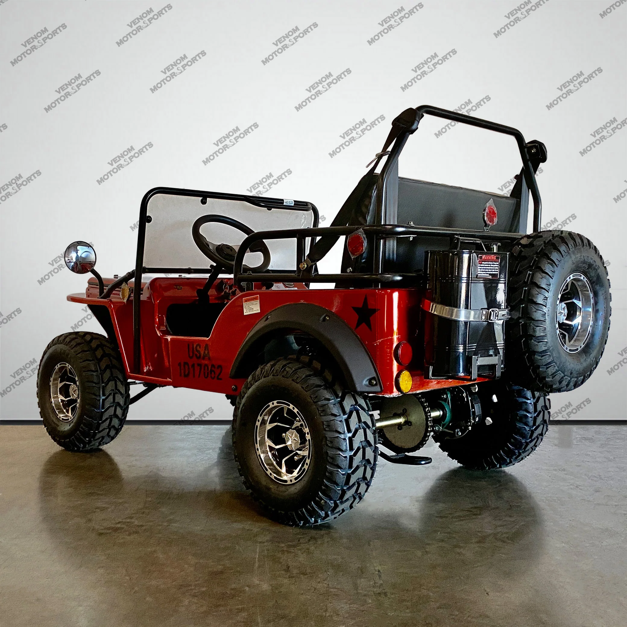 Venom 125cc Mini Jeep | Willys Edition | 3-Speed | Off Road - Image 19