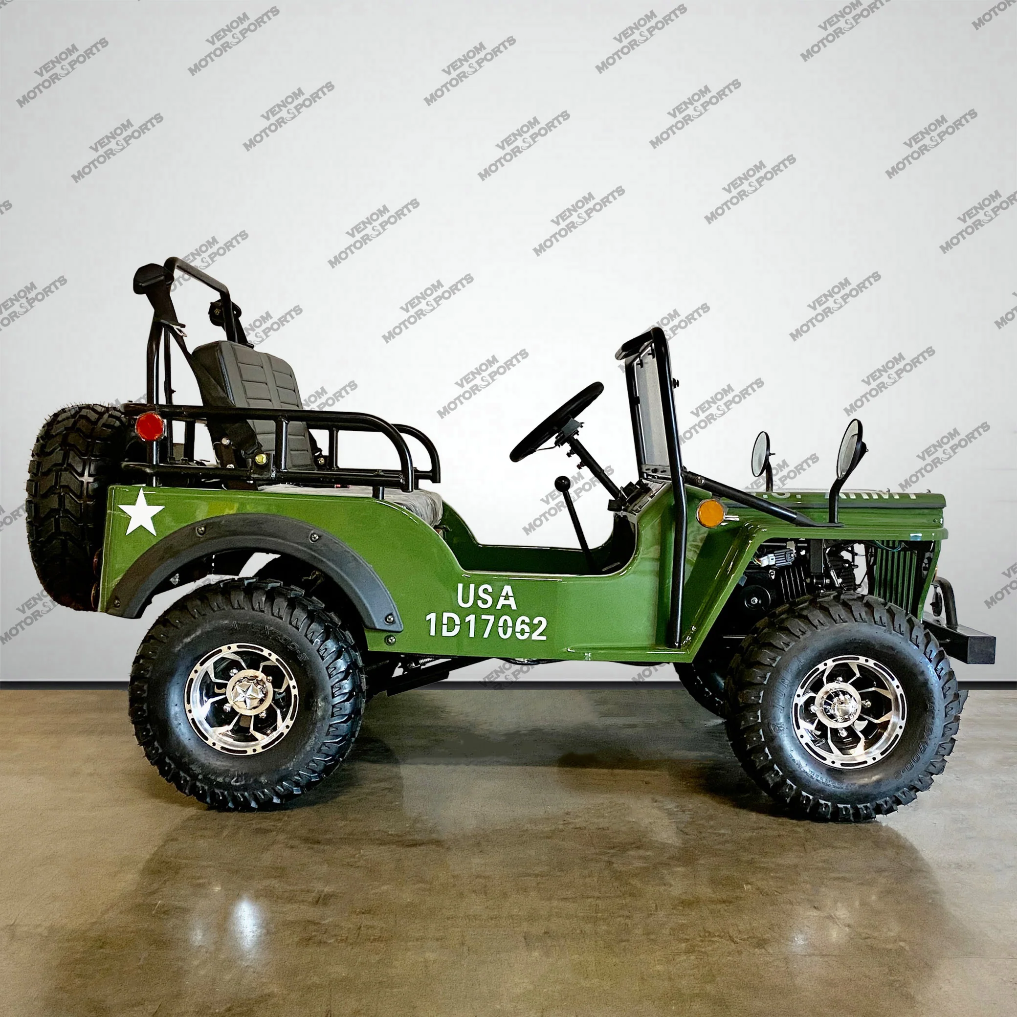 Venom 125cc Mini Jeep | Willys Edition | 3-Speed | Off Road - Image 3