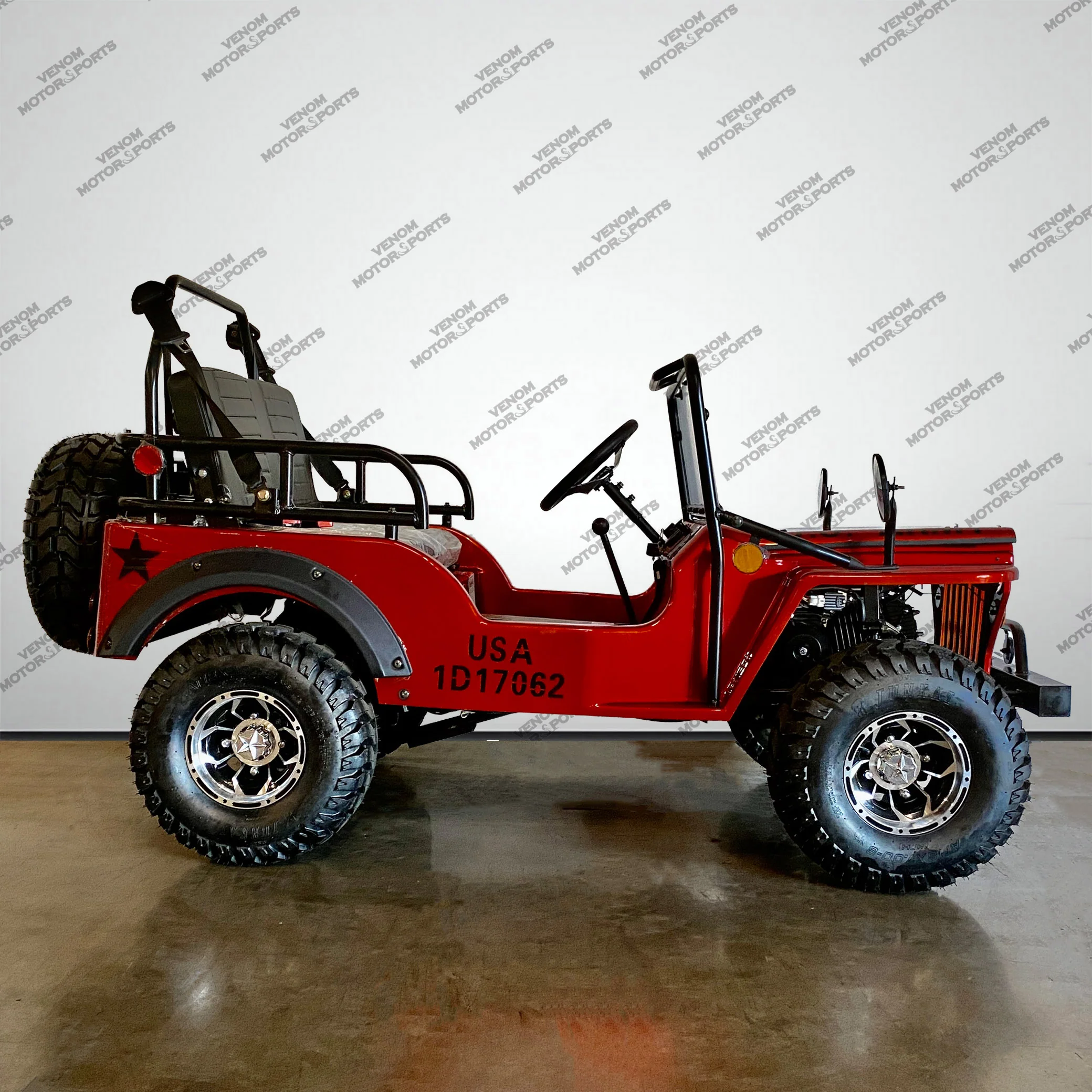 Venom 125cc Mini Jeep | Willys Edition | 3-Speed | Off Road - Image 20
