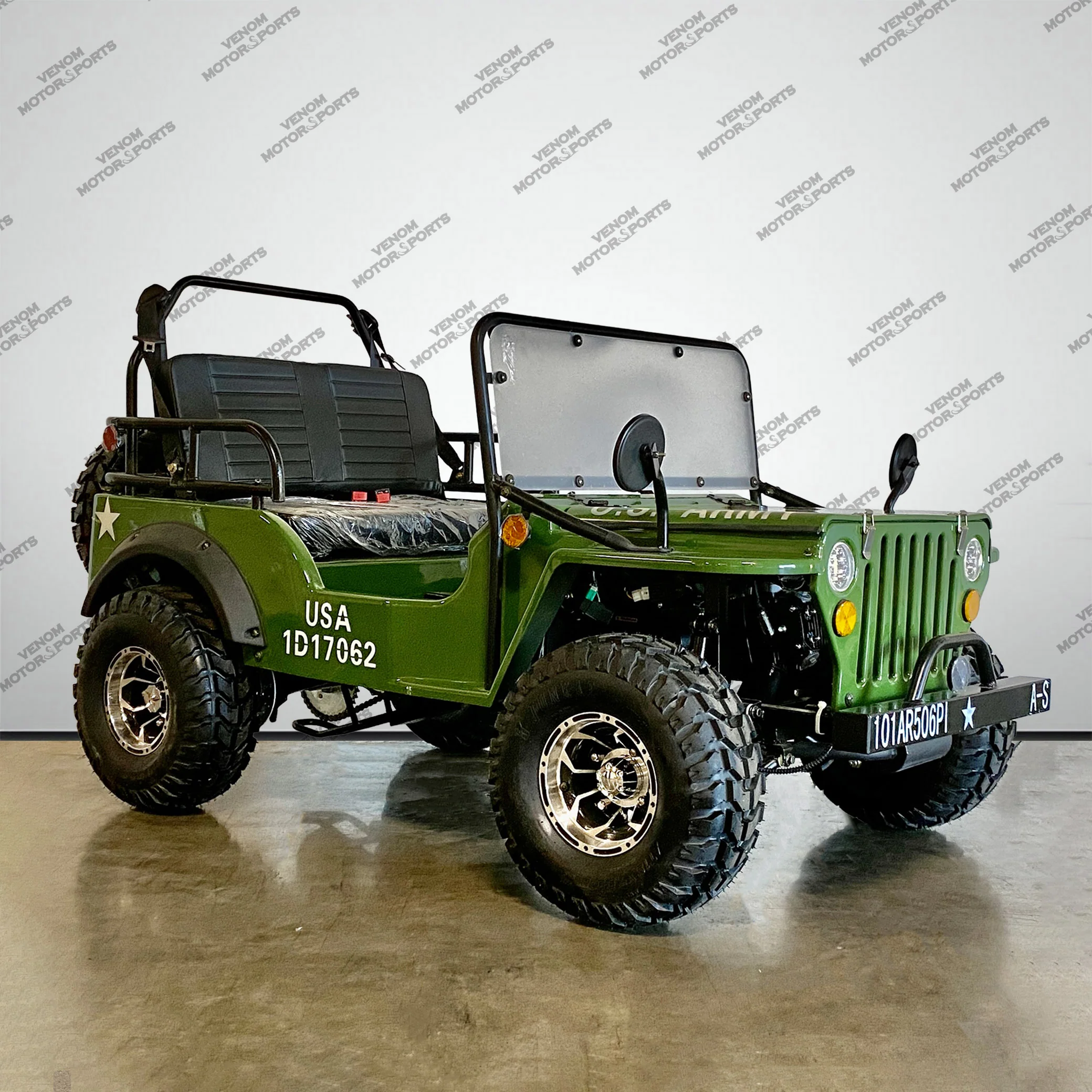 Venom 125cc Mini Jeep | Willys Edition | 3-Speed | Off Road - Image 17