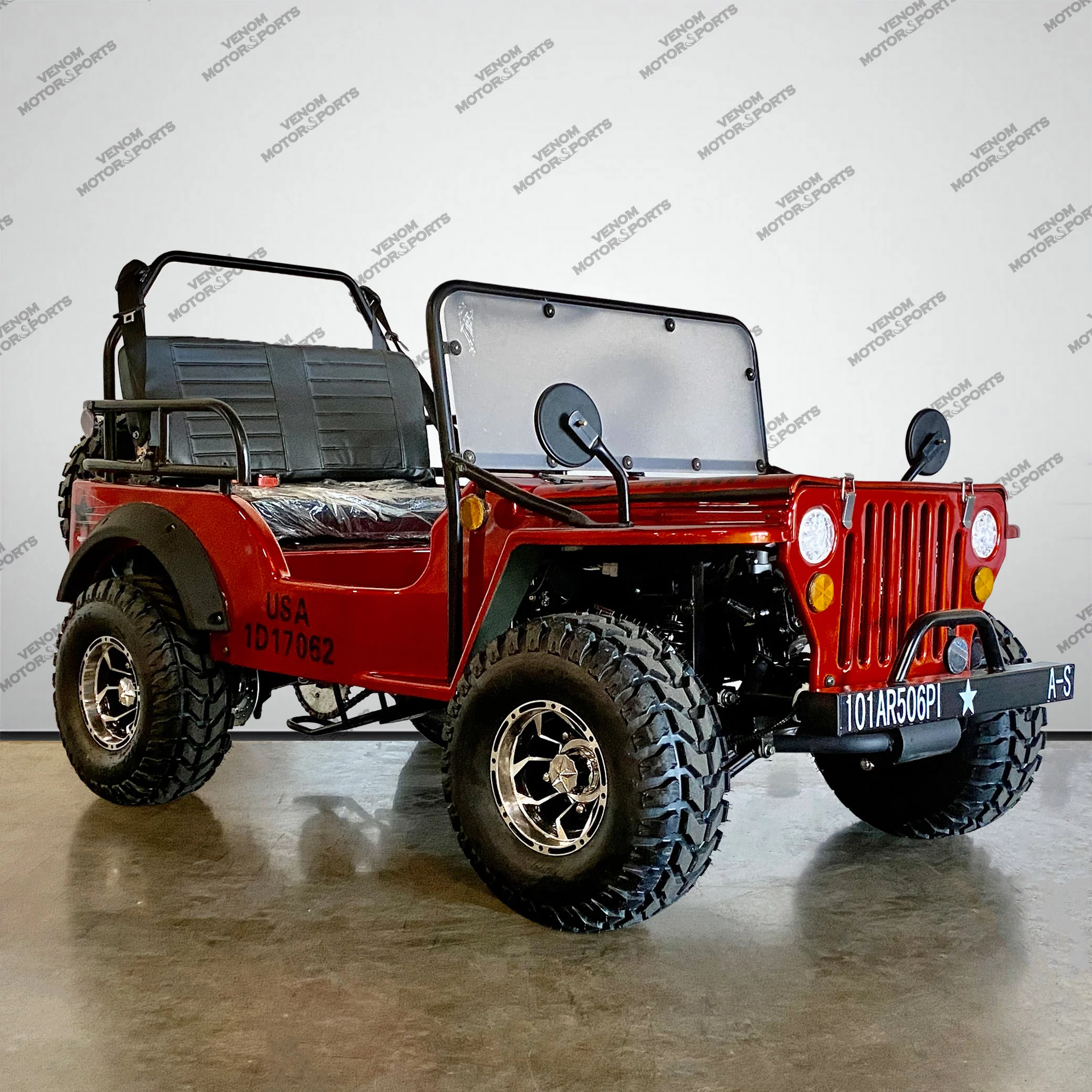 Venom 125cc Mini Jeep | Willys Edition | 3-Speed | Off Road - Image 14