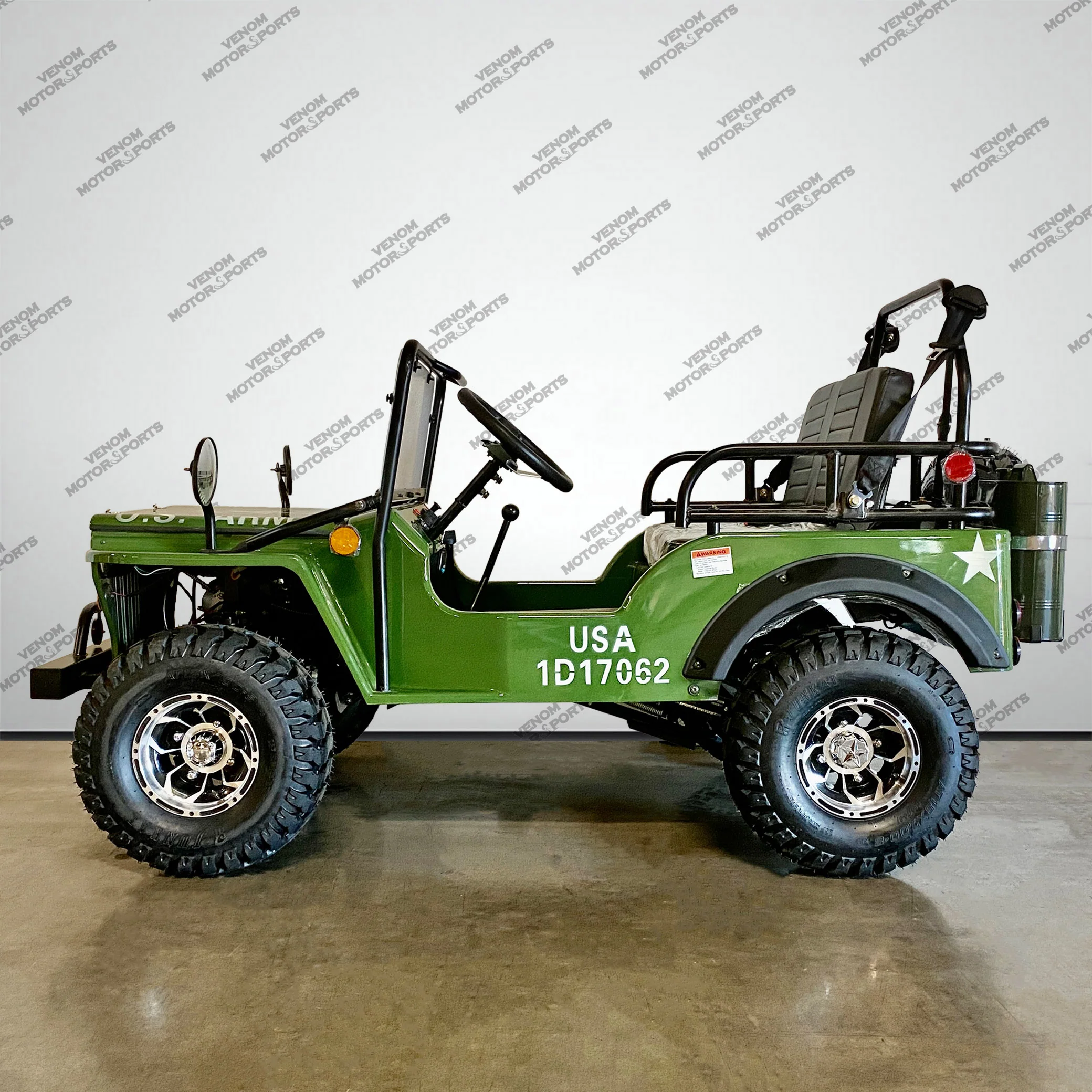 Venom 125cc Mini Jeep | Willys Edition | 3-Speed | Off Road - Image 12