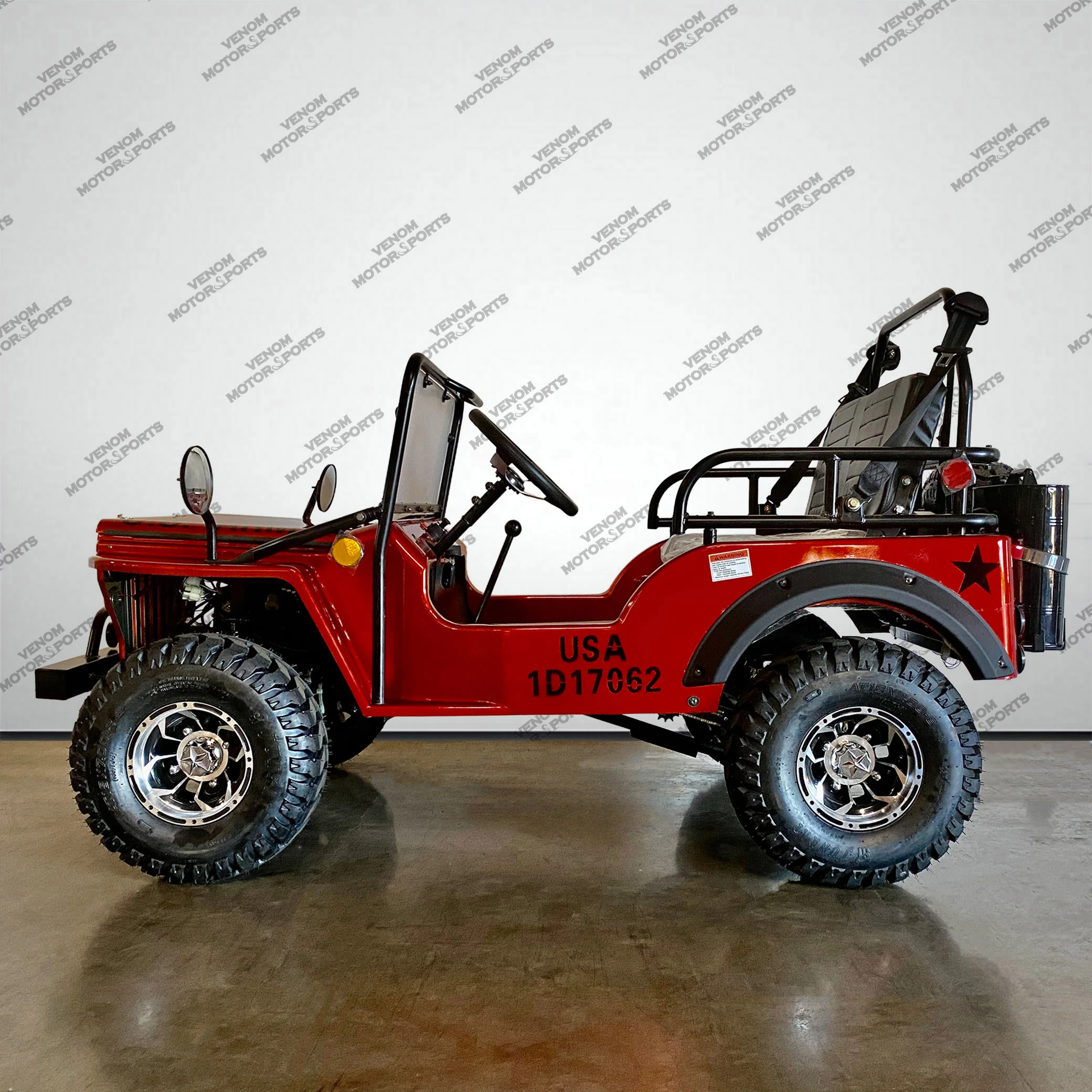Venom 125cc Mini Jeep | Willys Edition | 3-Speed | Off Road - Image 4