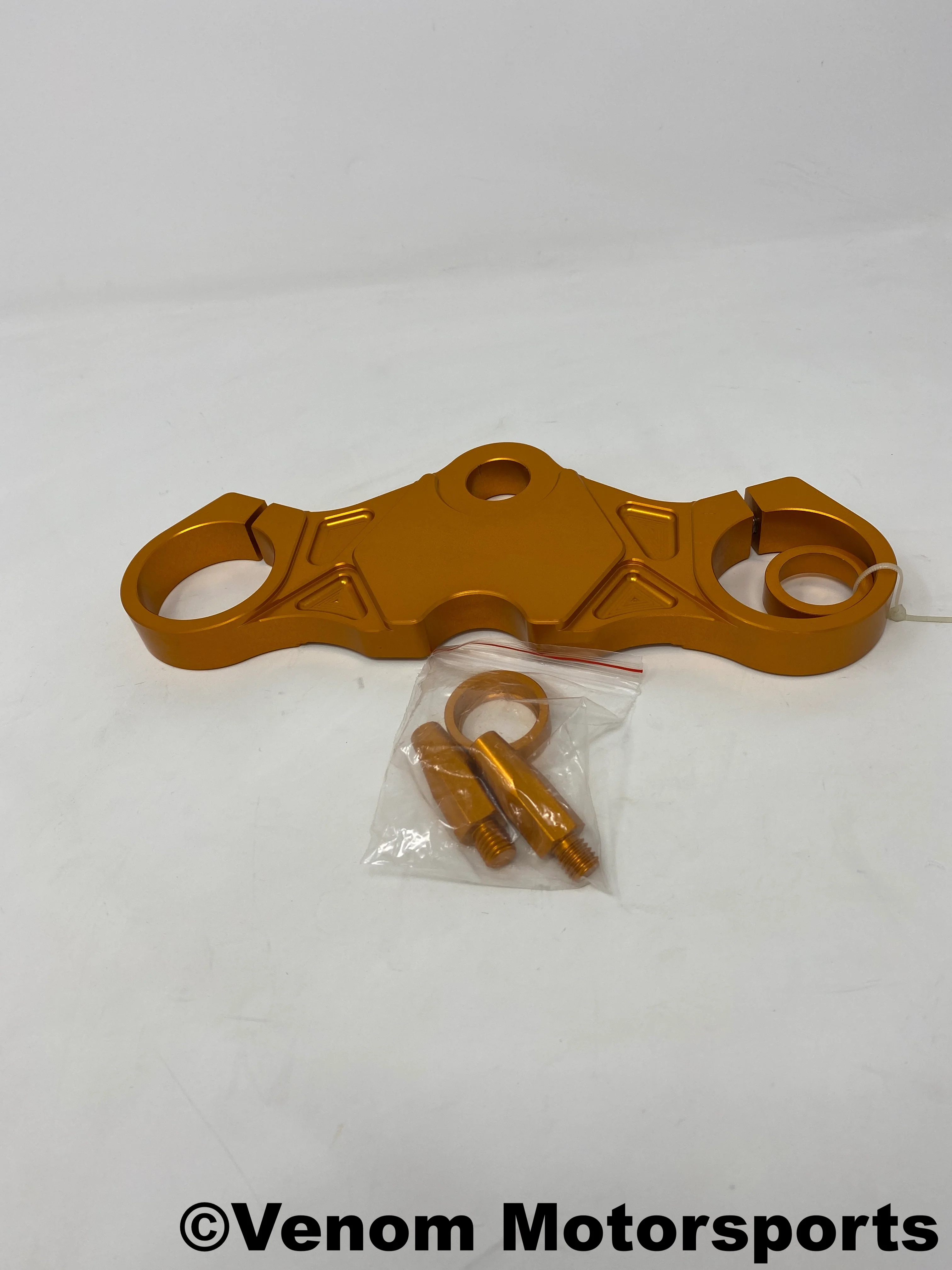 Replacement Gold Upper Handlebar Connection Plate | Venom X22R 250cc - Image 2