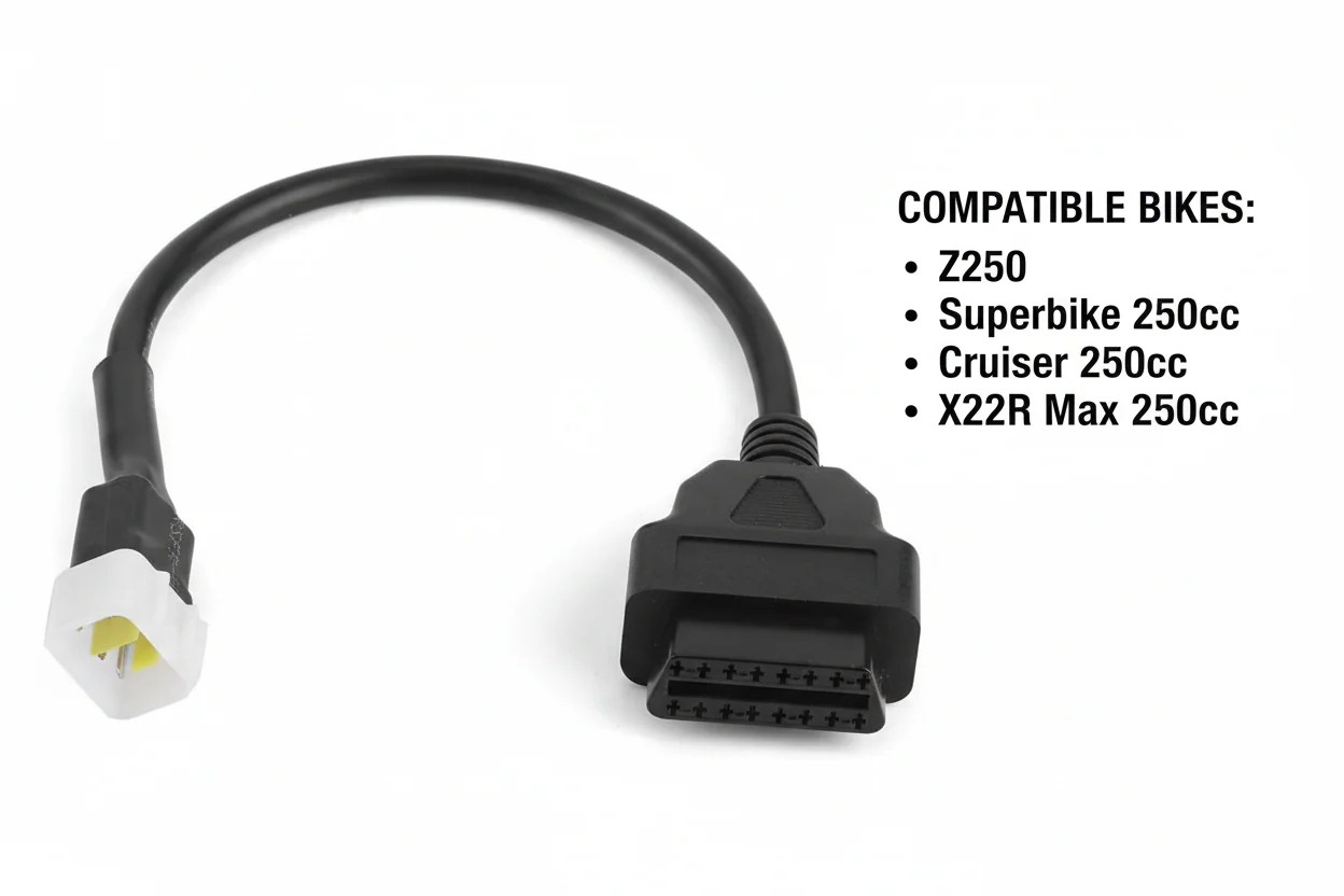 Fuel Injected Motorcycles | OBD Scanner w/ Plug in Adaptor (TOOL-MM17) - Image 3