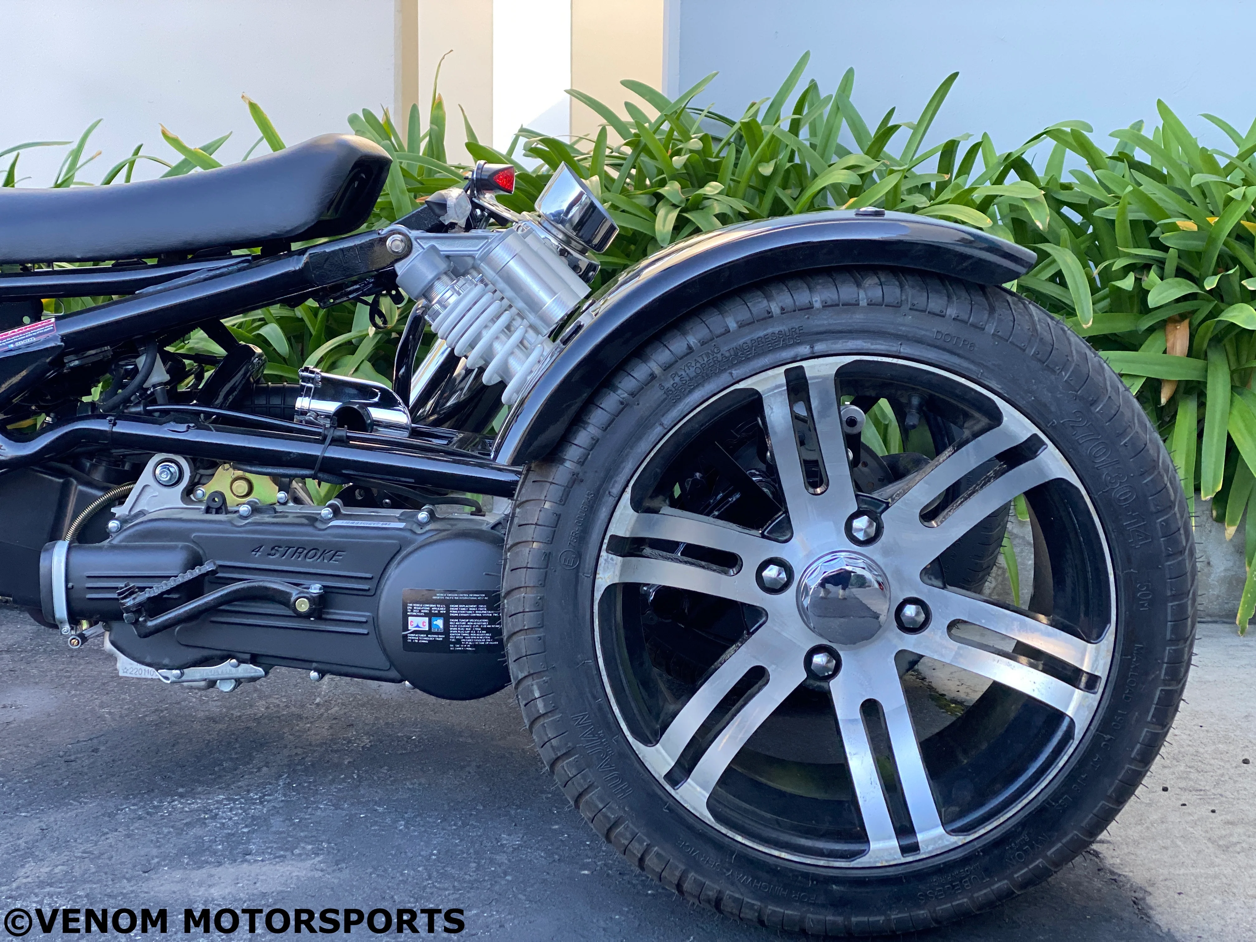 Venom Reckless Trike | 50cc 3-Wheeler | Automatic Transmission - Image 25