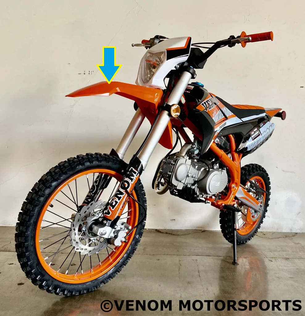 Venom Thunder 125cc Dirt Bike | Front Fender (304015022001) - Image 3