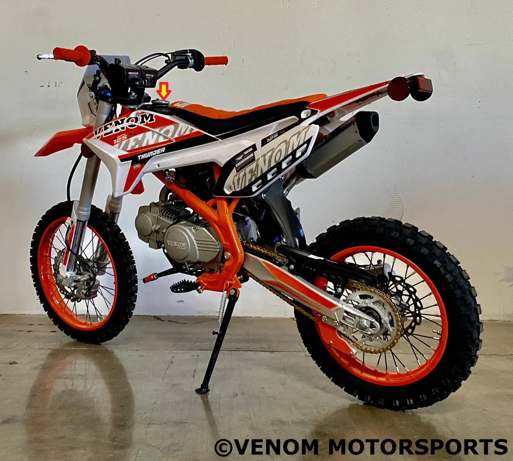 Venom Thunder 125cc Dirt Bike | Gas Cap (312002017001) - Image 3